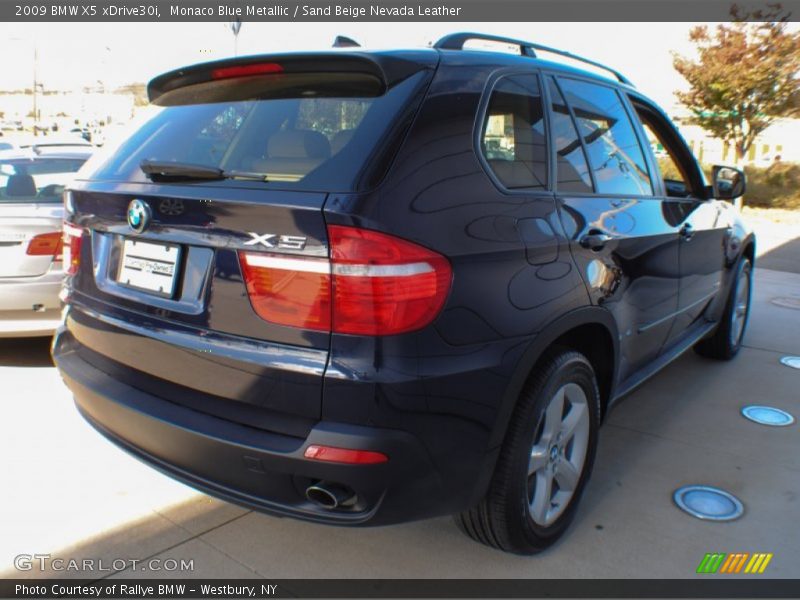 Monaco Blue Metallic / Sand Beige Nevada Leather 2009 BMW X5 xDrive30i