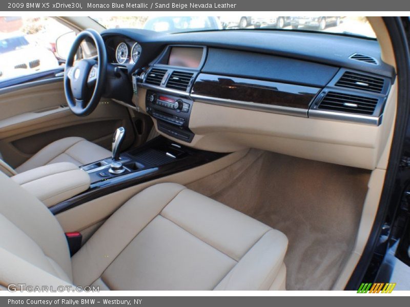 Monaco Blue Metallic / Sand Beige Nevada Leather 2009 BMW X5 xDrive30i