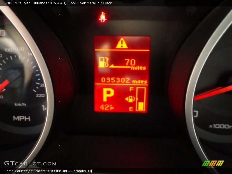 Cool Silver Metallic / Black 2008 Mitsubishi Outlander XLS 4WD