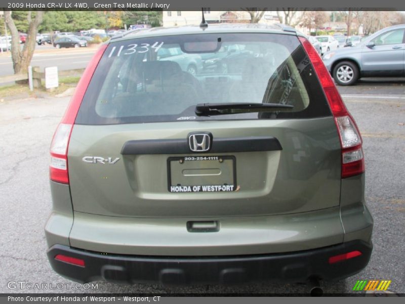 Green Tea Metallic / Ivory 2009 Honda CR-V LX 4WD