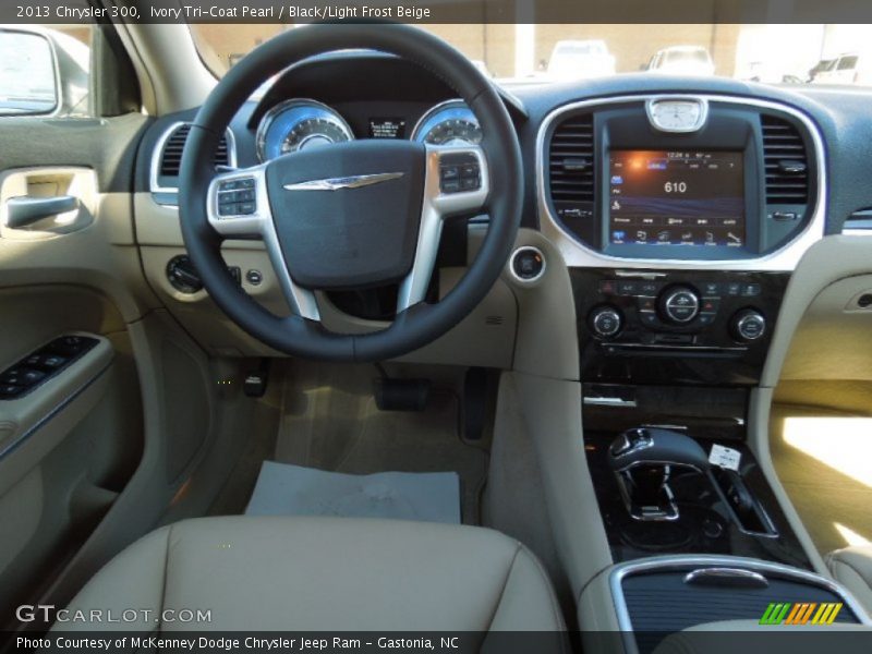 Ivory Tri-Coat Pearl / Black/Light Frost Beige 2013 Chrysler 300