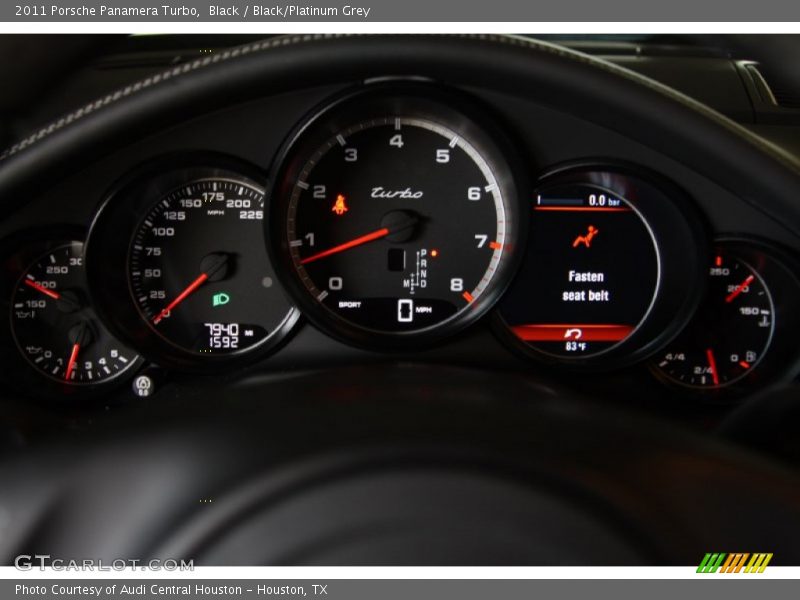 Black / Black/Platinum Grey 2011 Porsche Panamera Turbo