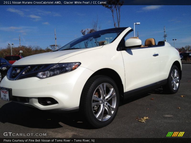 Glacier White Pearl / CC Camel 2011 Nissan Murano CrossCabriolet AWD