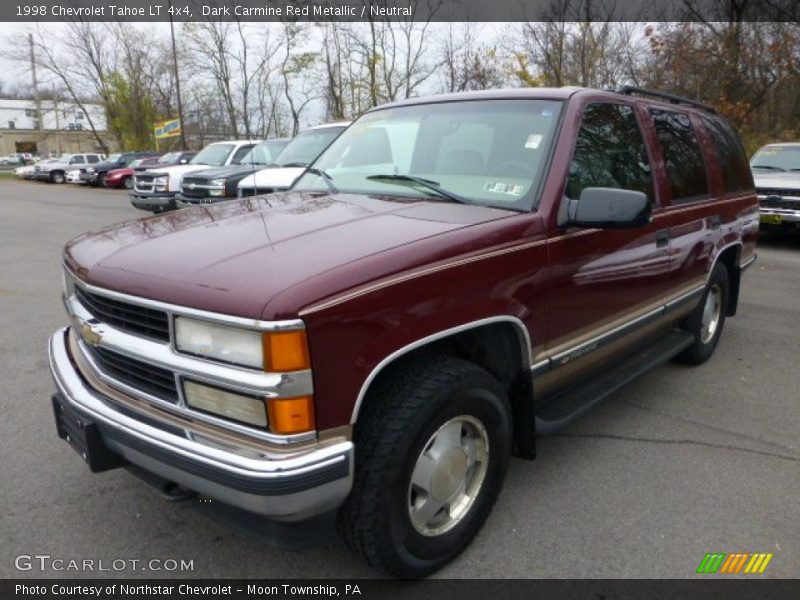 Dark Carmine Red Metallic / Neutral 1998 Chevrolet Tahoe LT 4x4