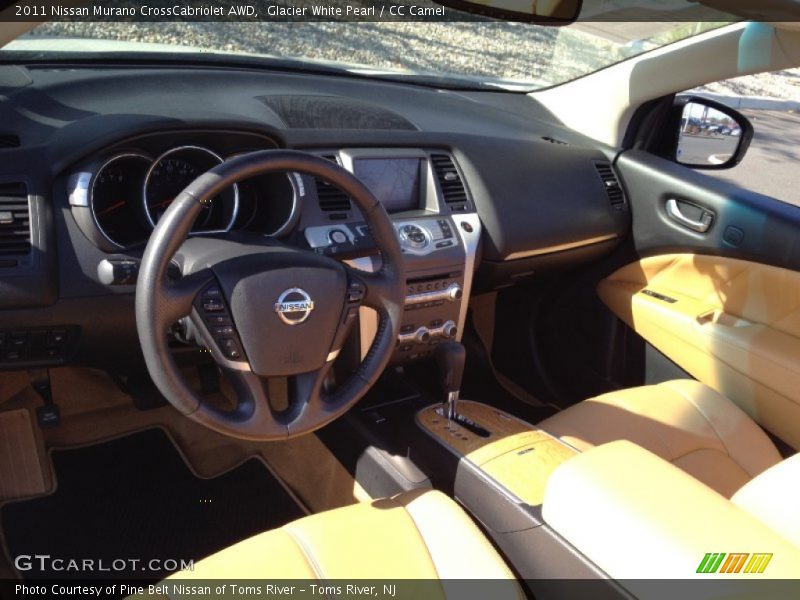 Glacier White Pearl / CC Camel 2011 Nissan Murano CrossCabriolet AWD
