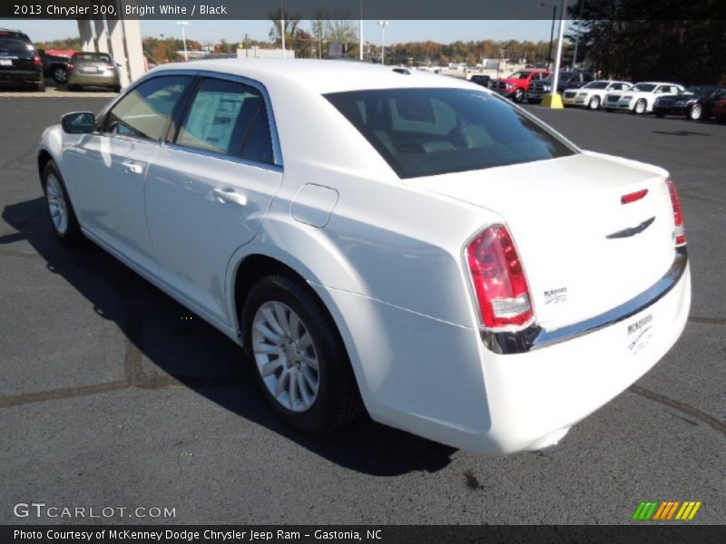 Bright White / Black 2013 Chrysler 300