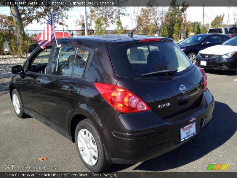 Espresso Black / Charcoal 2011 Nissan Versa 1.8 S Hatchback