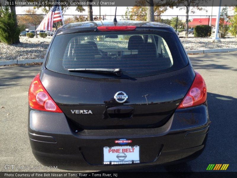 Espresso Black / Charcoal 2011 Nissan Versa 1.8 S Hatchback