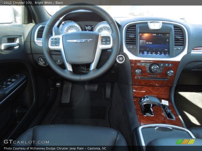 Bright White / Black 2013 Chrysler 300