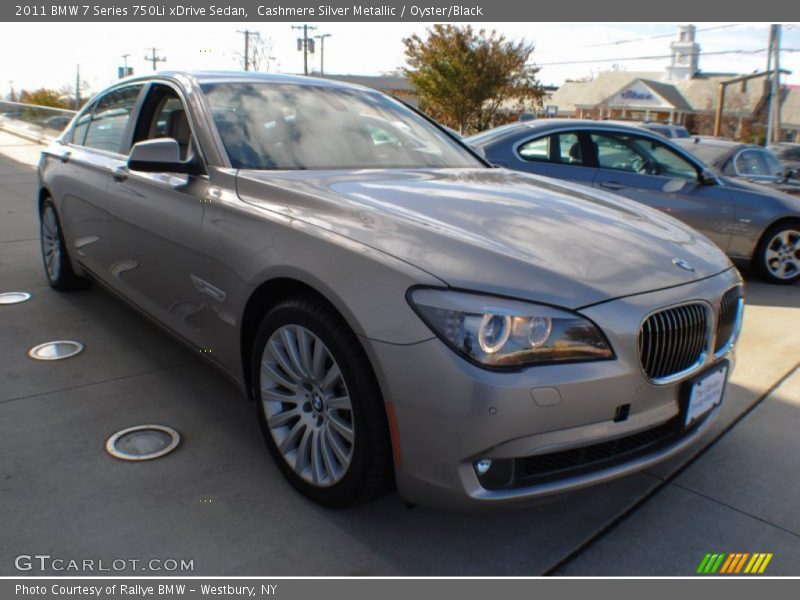 Cashmere Silver Metallic / Oyster/Black 2011 BMW 7 Series 750Li xDrive Sedan