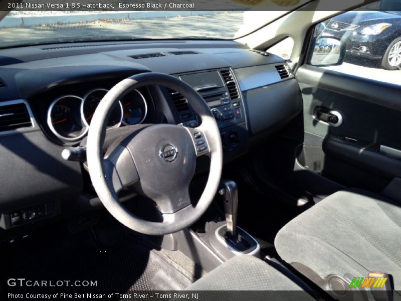 Espresso Black / Charcoal 2011 Nissan Versa 1.8 S Hatchback