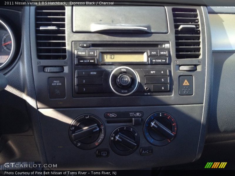 Espresso Black / Charcoal 2011 Nissan Versa 1.8 S Hatchback