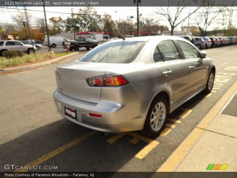 Apex Silver Metallic / Black 2010 Mitsubishi Lancer ES