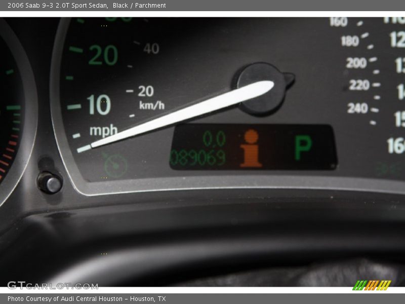 Black / Parchment 2006 Saab 9-3 2.0T Sport Sedan