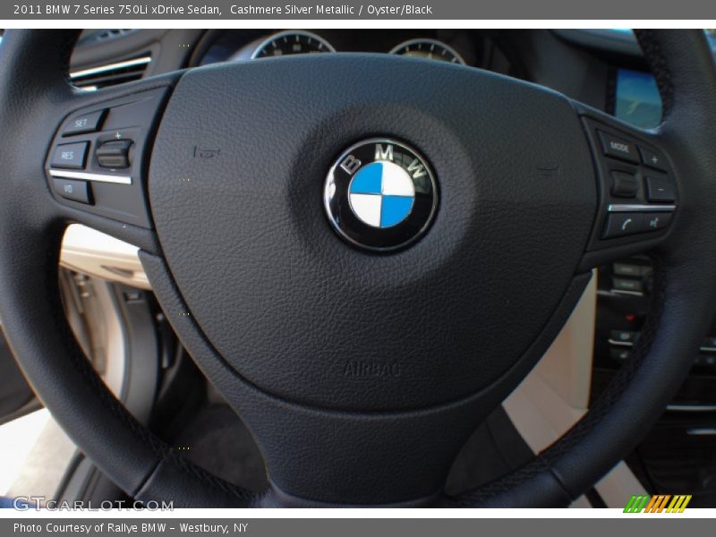 Cashmere Silver Metallic / Oyster/Black 2011 BMW 7 Series 750Li xDrive Sedan