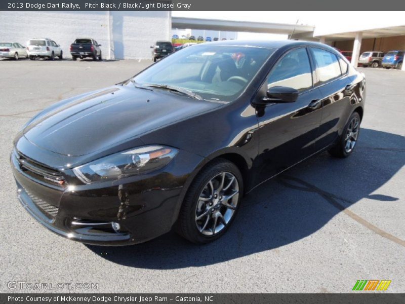 Pitch Black / Black/Light Diesel Gray 2013 Dodge Dart Rallye