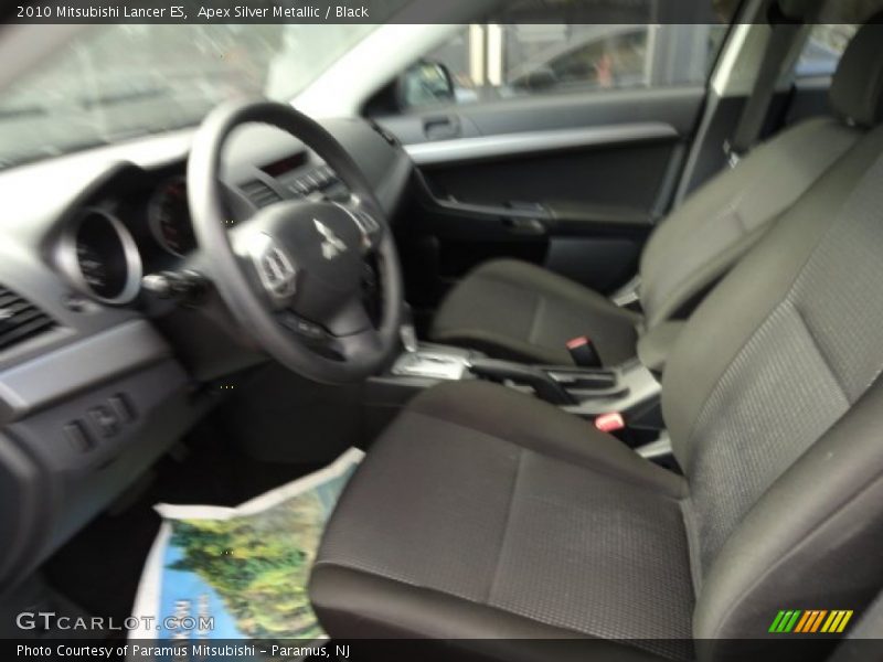 Apex Silver Metallic / Black 2010 Mitsubishi Lancer ES