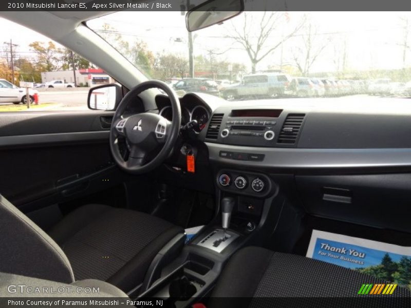 Apex Silver Metallic / Black 2010 Mitsubishi Lancer ES