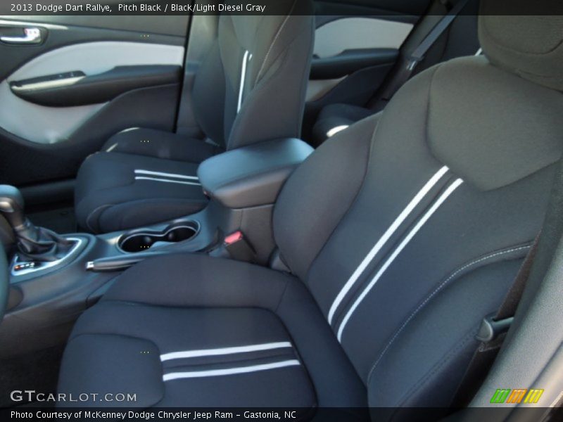 Pitch Black / Black/Light Diesel Gray 2013 Dodge Dart Rallye
