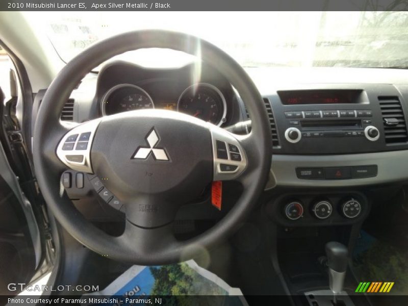 Apex Silver Metallic / Black 2010 Mitsubishi Lancer ES