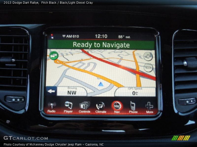 Pitch Black / Black/Light Diesel Gray 2013 Dodge Dart Rallye