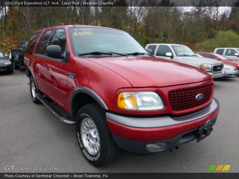 Laser Red / Medium Graphite 2002 Ford Expedition XLT 4x4