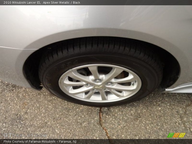 Apex Silver Metallic / Black 2010 Mitsubishi Lancer ES