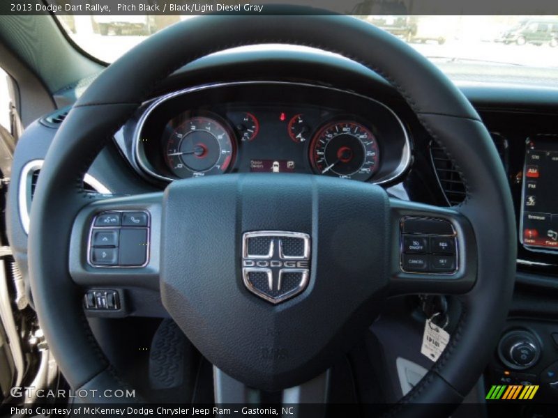 Pitch Black / Black/Light Diesel Gray 2013 Dodge Dart Rallye