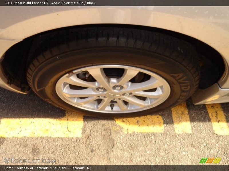 Apex Silver Metallic / Black 2010 Mitsubishi Lancer ES