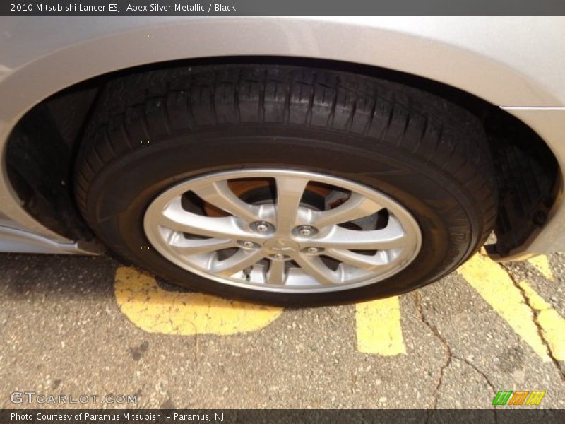 Apex Silver Metallic / Black 2010 Mitsubishi Lancer ES