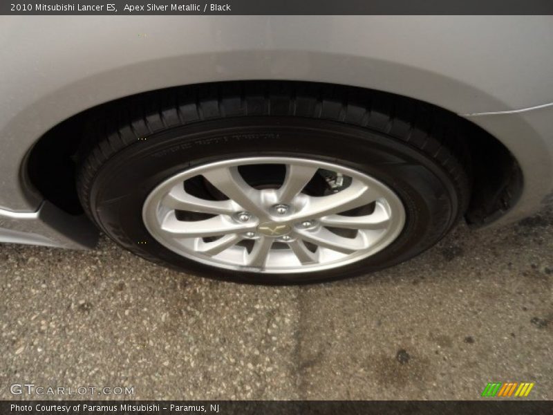 Apex Silver Metallic / Black 2010 Mitsubishi Lancer ES