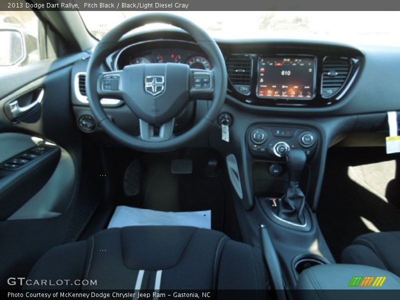 Pitch Black / Black/Light Diesel Gray 2013 Dodge Dart Rallye