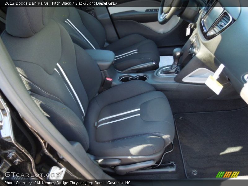 Pitch Black / Black/Light Diesel Gray 2013 Dodge Dart Rallye