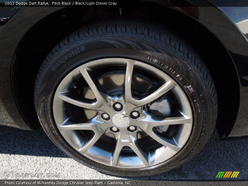 Pitch Black / Black/Light Diesel Gray 2013 Dodge Dart Rallye