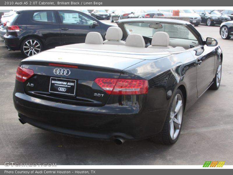 Brilliant Black / Linen Beige 2010 Audi A5 2.0T Cabriolet