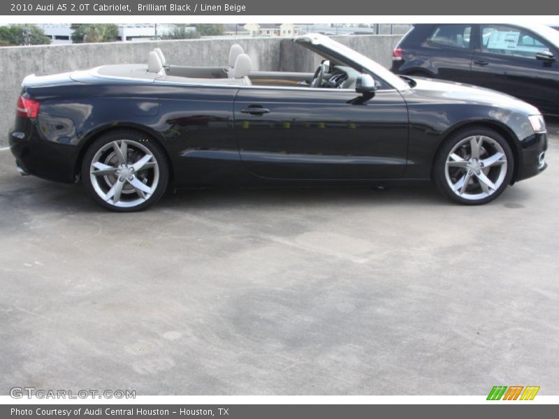 Brilliant Black / Linen Beige 2010 Audi A5 2.0T Cabriolet