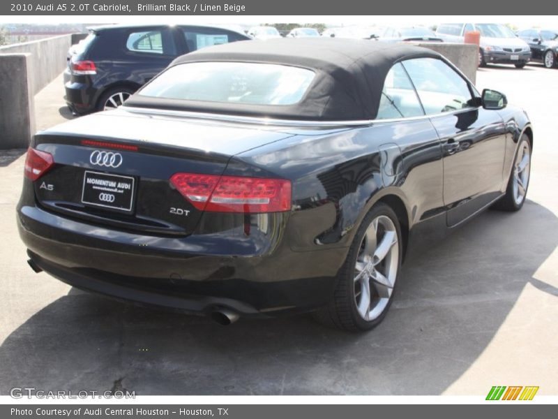 Brilliant Black / Linen Beige 2010 Audi A5 2.0T Cabriolet