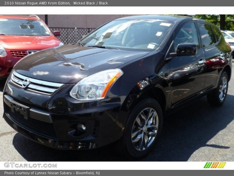 Wicked Black / Black 2010 Nissan Rogue AWD Krom Edition