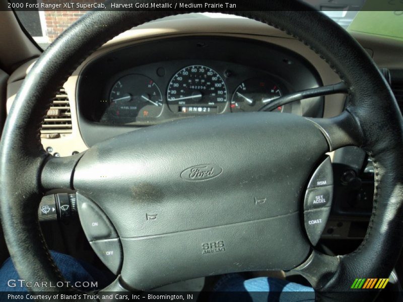 Harvest Gold Metallic / Medium Prairie Tan 2000 Ford Ranger XLT SuperCab