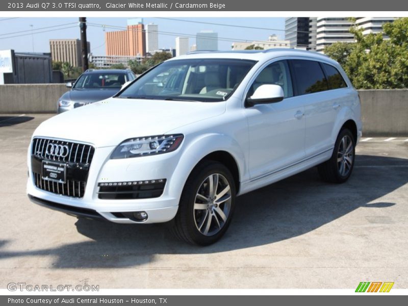 Glacier White Metallic / Cardamom Beige 2013 Audi Q7 3.0 TFSI quattro