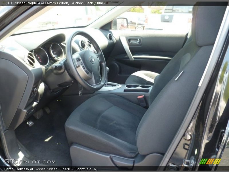Wicked Black / Black 2010 Nissan Rogue AWD Krom Edition