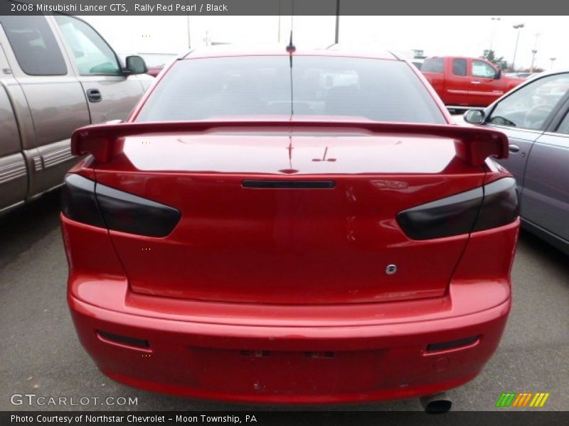 Rally Red Pearl / Black 2008 Mitsubishi Lancer GTS