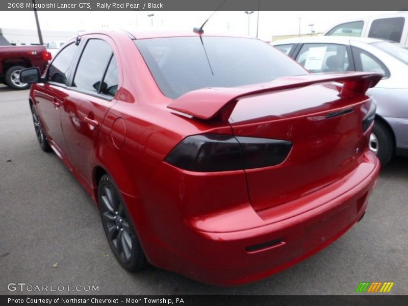 Rally Red Pearl / Black 2008 Mitsubishi Lancer GTS