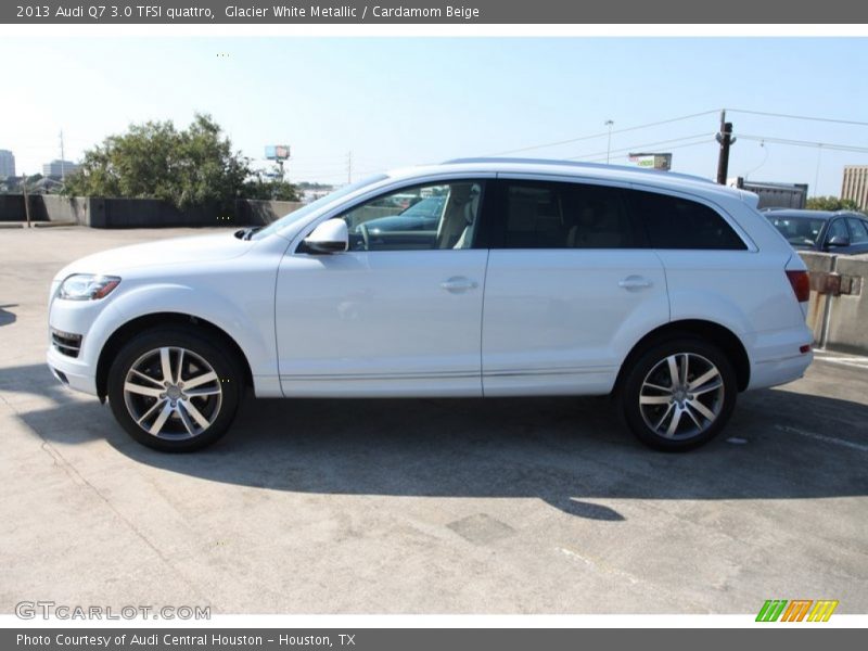 Glacier White Metallic / Cardamom Beige 2013 Audi Q7 3.0 TFSI quattro