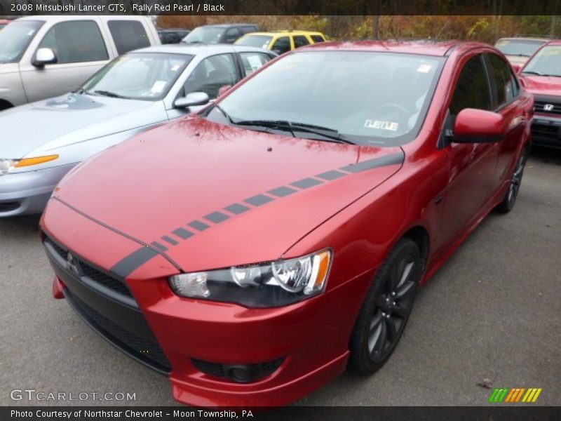 Rally Red Pearl / Black 2008 Mitsubishi Lancer GTS