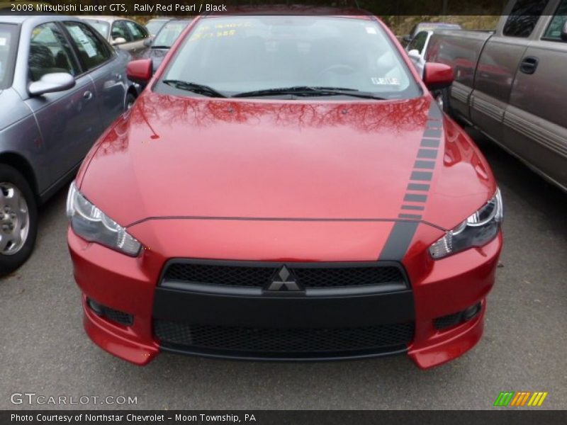 Rally Red Pearl / Black 2008 Mitsubishi Lancer GTS