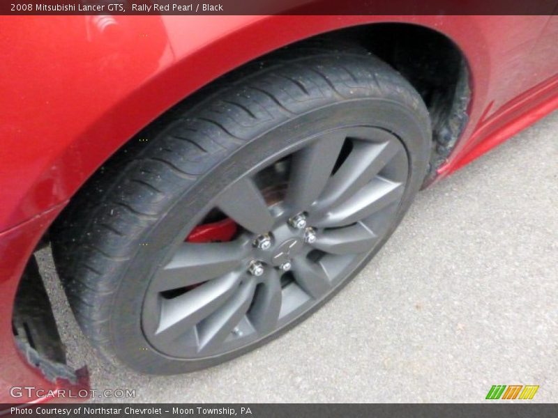 Rally Red Pearl / Black 2008 Mitsubishi Lancer GTS