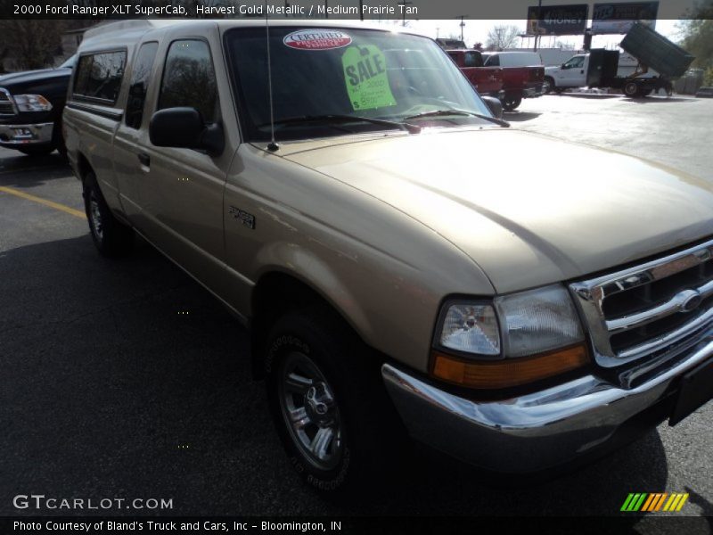 Harvest Gold Metallic / Medium Prairie Tan 2000 Ford Ranger XLT SuperCab