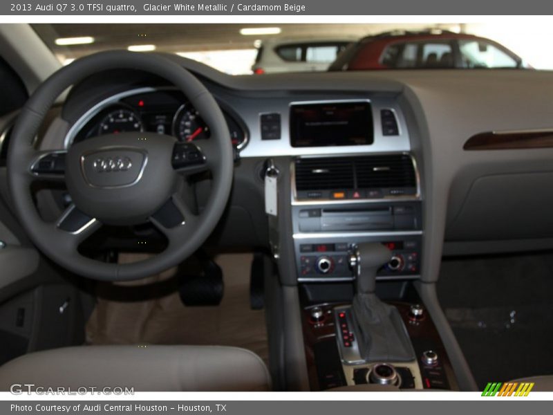 Glacier White Metallic / Cardamom Beige 2013 Audi Q7 3.0 TFSI quattro