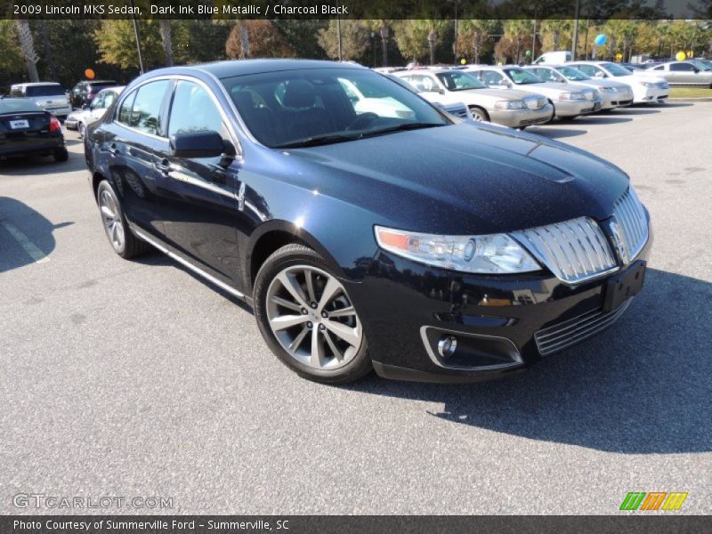 Dark Ink Blue Metallic / Charcoal Black 2009 Lincoln MKS Sedan